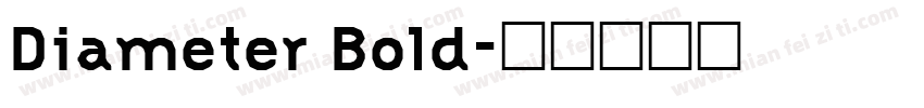 Diameter Bold字体转换